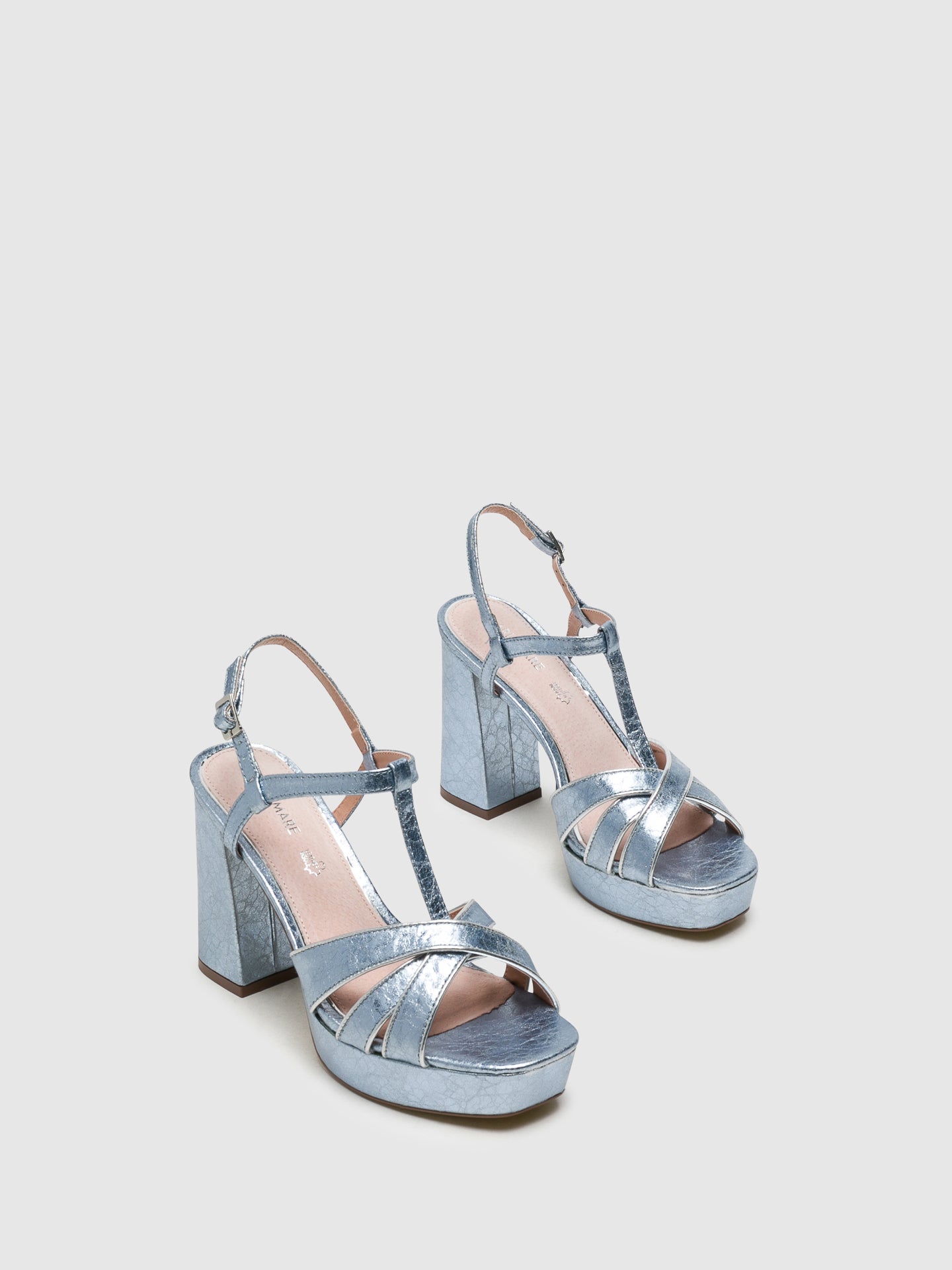 Mariamare Silver Sling-Back Sandals